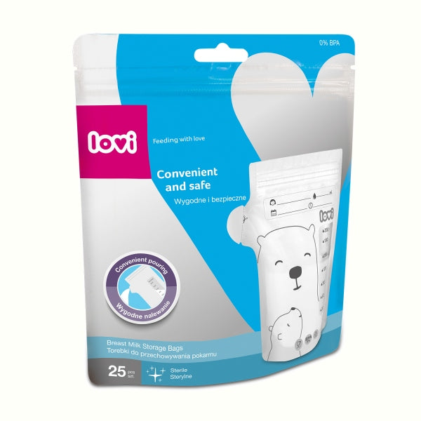 LOVI Pungi pentru Stocarea Laptelui 25 buc